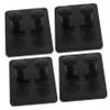 FOMIYES 4pcs Wall-mounted Storage Rack Plastic Stand for Shaving Accessories Compact Design for Easy Organization Bathroom Shower view 1