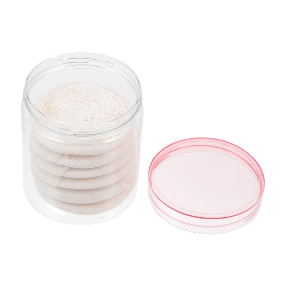 Beaupretty Loofah Exfoliating Pads Facial Scrub Wash Pads Makeup Remover for Face Gentle Cleansing for Skin Types