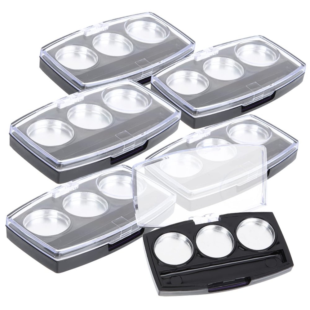 Didiseaon 10pcs Refillable Eye Shadow Case Compartments Makeup Organizing Box for Eyeshadow Lipstick Blush