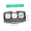 Didiseaon 10pcs Refillable Eye Shadow Case Compartments Makeup Organizing Box for Eyeshadow Lipstick Blush view 4