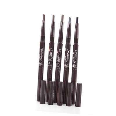 Didiseaon Eyebrow Pencil Set Brush Medium Coffee Automatic Dual-ended Design for Effortless Eye Makeup Application to Use Portable Travel