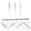 HAPINARY 3pcs Stainless Steel Nail Care Tools Set for Pedicure Professional Cuticle Remover and Foot Nail Treatment Pedicure Kit for Dead Skin view 3