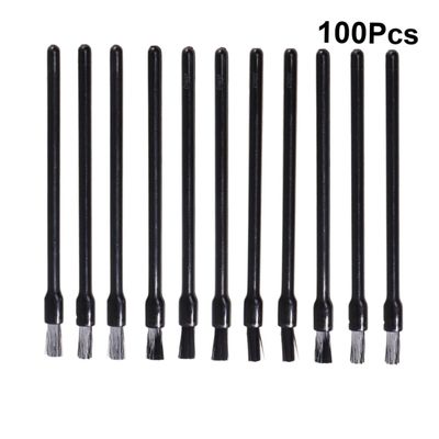 HAPINARY Nylon Lip Brush 100pcs Lipstick Gloss Wands Soft Bristles Disposible for Easy Travel Makeup