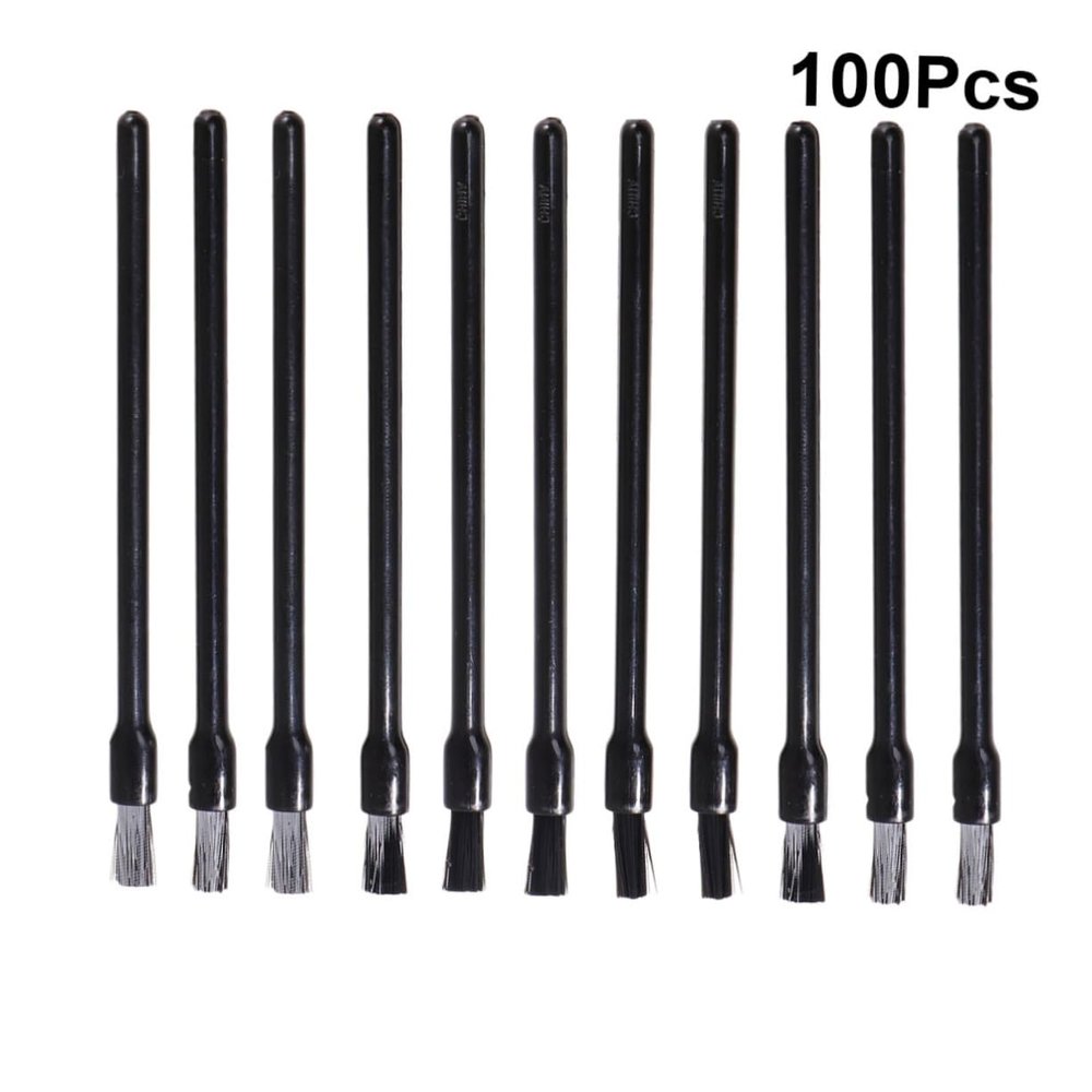 HAPINARY Nylon Lip Brush 100pcs Lipstick Gloss Wands Soft Bristles Disposible for Easy Travel Makeup