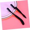 SKISUNO 2pcs Stainless Steel Eyebrow Wand Fine Pins Plastic Handle Folding Eyebrow Comb for Makeup view 2