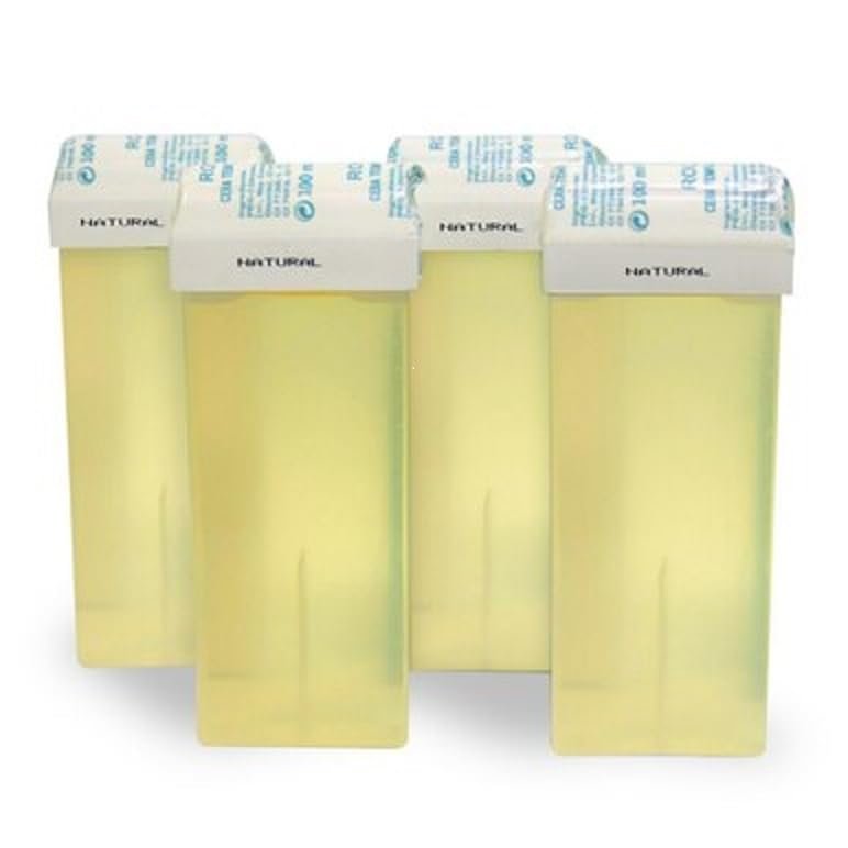 Brazcare Roll On Honey Hair Removal Wax Cartridge - 3.3 fl. Oz/100 ml - Case of 56 cartridges