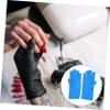Outanaya Fingerless Uv Protection Gloves for Manicure Sunscreen Gel Nail Gloves Anti-uv Half Finger for Nail Shops and Home Use Blue view 2