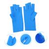 Outanaya Fingerless Uv Protection Gloves for Manicure Sunscreen Gel Nail Gloves Anti-uv Half Finger for Nail Shops and Home Use Blue view 4