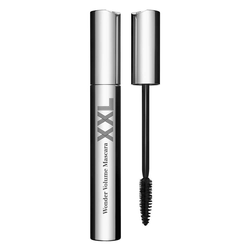 Clarins Wonder Volume Mascara XXL | Volumizing and Lengthening | Double Volume Effect | 12H Hold | Visibly Thickens and Smoothes Lashes | Smudge-Proof and Humidity-Resistant | 0.3 Ounces