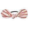 Baseball Knot Ponytail Hair Bow Tie view 1