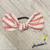 Baseball Knot Ponytail Hair Bow Tie view 2