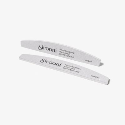 25 PCS Zebra Nail Files 100/180 180/240 Grit - Professional Double-Sided Emery Board Set for Acrylic & Natural Nails - Durable, Washable & Reusable for Manicure & Pedicure, Russian Manicure (180/240)