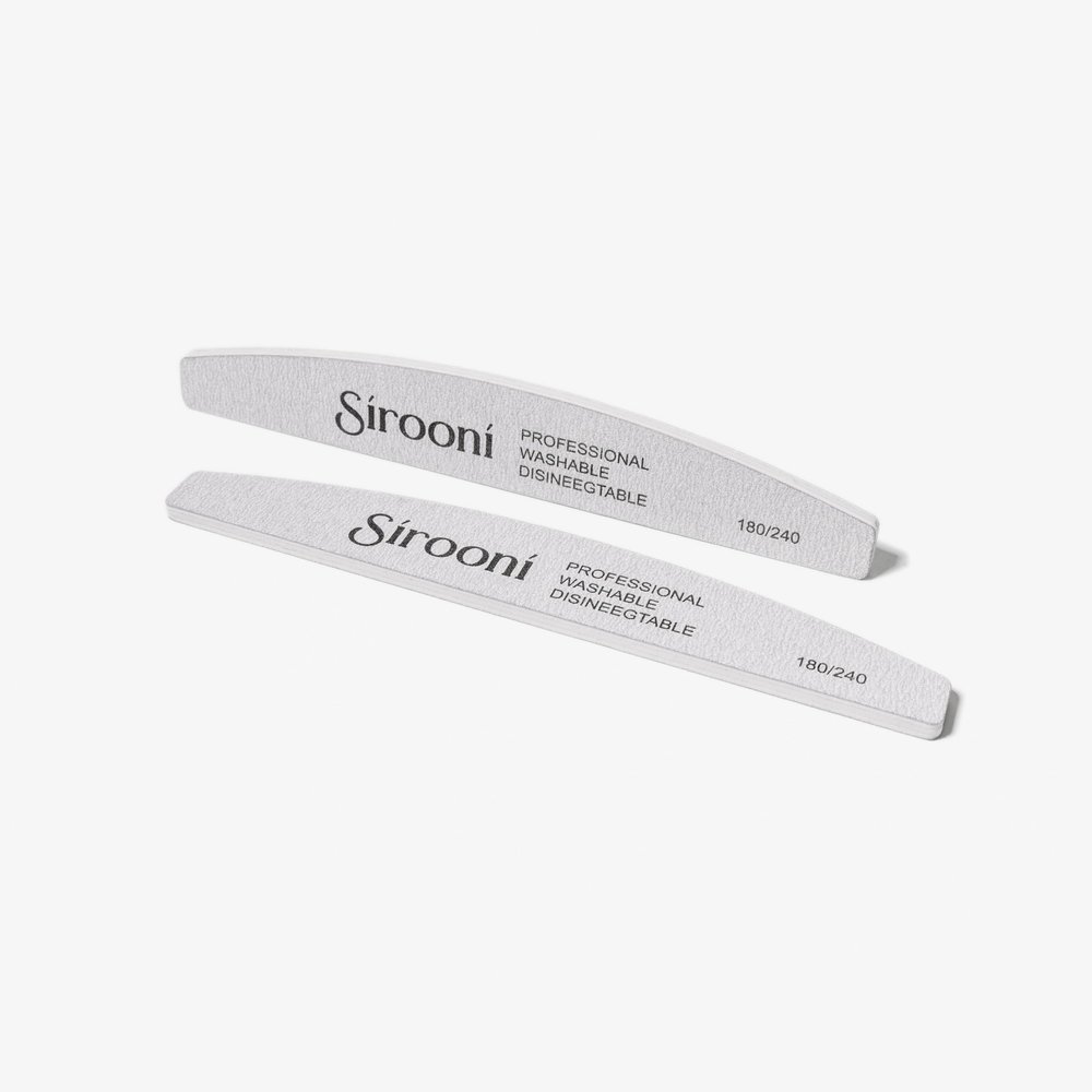 25 PCS Zebra Nail Files 100/180 180/240 Grit - Professional Double-Sided Emery Board Set for Acrylic & Natural Nails - Durable, Washable & Reusable for Manicure & Pedicure, Russian Manicure (180/240)
