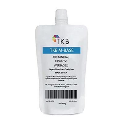 TKB Mineral Lip Gloss (M-Base) | Clear Versagel Base for DIY Lip Gloss, Made in USA (5.5oz (156g))