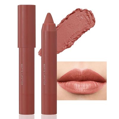 BINGBRUSH Crayon Matte Longwear Lipstick Pack Set,Moisture Smooth Color Stick Ultimate Lip Crayon for Makeup Collection - Waterproof Velvet Lipgloss (05#, 1 Count (Pack of 1))