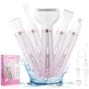 Electric Razors Shavers for Women, Bikini Trimmer 5 in 1 Lady Electric Shaver Razor Wet/Dry Face Razors for Face Nose Eyebrow Arms Armpit Legs Pubic Hair Area Painless Facial Hair Removal for Women view 1