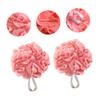 Mikinona 3pcs Bath Flower Bath Ball Shower Mesh Ball Brush Body Sponge Scrubber Poufs for Women Men Professional Accessories view 3