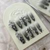 ZIIVIEVS Heavy Industry Collection Phototherapy Handmade Nail Wearing Light Luxury Full Diamond Nail Wearing Finished Nail Stickers (Size : 596, Color : M) view 1