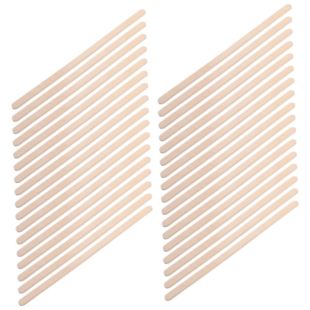 FRCOLOR 100pcs Wooden Wax Sticks Hair Removal Tool for Women Body Waxing Sticks Applicator for Shaving Hair Removal