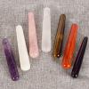 KAKAYE oni Wand Massage Stick Natural Rose Quartz Face Body Eye Crystal Mineral Stone Massager Health Skin Care Gua Sha Detox Lifting Y(Tiger Eye) view 3