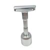 Beatifufu Zinc Alloy Shaving Razor Stand Holder for Men Shower Razor Base Stand Mini Silver view 1