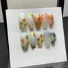 ZIIVIEVS Heavy Industry Collection Phototherapy Handmade Nail Wearing Light Luxury Full Diamond Nail Wearing Finished Nail Stickers (Size : 40, Color : XS) view 1