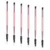 Giantree 6 Packs Duo Eyebrow Brush, Angled Eye Brow Brush and Spoolie Brush, Mini Eyelash Brush for Tinting Angled Eyebrow Precise Brow Brushing(6Pcs Set) view 1