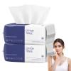 Disposable Face Towel, 200 Count Face Towels for Washing Soft Cotton Dry Wipes Facial Cloths Towelettes for Washing and Drying, Facial Tissue for Cleansing, Skincare and Makeup Remover view 1