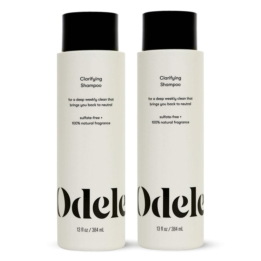 Odele Clarifying Sulfate-Free Shampoo, a Deep Weekly Clean that Removes Buildup for All Hair Types & Textures, 13 Fl Oz (2-Pack)