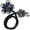 1PC Hair Bun Maker Exquisite Crystal Flower Hair Clip Fashionable Bun Maker for Long Hair Elegant Women Hairstyles Accessories, Black view 4