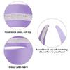 AHONEY Purple Headband for Women Satin Silk Headband Non Slip 1.57" Wide Plain Head Band Solid Hair Band view 4
