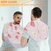 Hsnar Sweet Fruit Strawberry Beard Bib Beard Hair Catcher for Men Shaving Waterproof Non-Stick Hair Catcher Grooming Cloth with 2 Suction Cups view 2