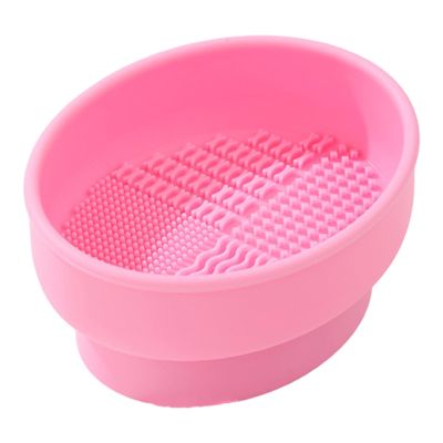 Erice Organizador De Maquillaje, 3 in 1 Clean, Dry, Storage Makeup Brush Cleaners Bowl, Makeup Brush Cleaner Mat, Silicone Makeup Brush Cleaning Bowl for Makeup Lovers (Mint green)