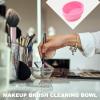 Erice Organizador De Maquillaje, 3 in 1 Clean, Dry, Storage Makeup Brush Cleaners Bowl, Makeup Brush Cleaner Mat, Silicone Makeup Brush Cleaning Bowl for Makeup Lovers (Mint green) view 2
