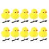 10PCS Cute Yellow Duck Hair Clips for Girls and Women - NinthAvenue Basics Cartoon Spring Hair Clips, Kids Hairpins Set view 1