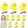 10PCS Cute Yellow Duck Hair Clips for Girls and Women - NinthAvenue Basics Cartoon Spring Hair Clips, Kids Hairpins Set view 2