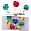 NUOBESTY 60pcs Heart Shape Eyebrow Pencil Sharpener Single Hole Manual Tool for Makeup Convenient for School Office and Home Use view 2
