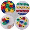 NUOBESTY 60pcs Heart Shape Eyebrow Pencil Sharpener Single Hole Manual Tool for Makeup Convenient for School Office and Home Use view 3
