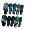 Handmade Wearing Armor Extension T Yumeiren Advanced Transparent and Flawless Emerald Cat Eye Nail Patch 10PCS(M) view 1