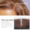LUVME HAIR 14 Inch Honey Blonde 13X4 Glueless Wig Loose Body Wave Versatile 13X4 Lace Frontal Wig Human Hair view 3