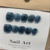 ZIIVIEVS New Chinese Style Cat Eye Hand Painted Bamboo Handmade Wearable Nail Removable Nail Fake Patch 10PCS (Size : M) view 2