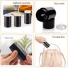Minsily 10 Pcs Empty Deodorant Containers Twist Up Filling Stick Plastic Deodorant Container Round Balm Tubes Refillable Deodorant Bottles for DIY Deodorant Tubes Lipstick Crayon Chapstick(75ml Black) view 3