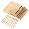 Honbay 30PCS 10 Teeth Metal Hair Combs Hair Side Combs Hair Clip Combs Twist Combs Wedding Bridal Veil Combs Wig Combs Headpieces Accessories Combs Updo Bun Chignon Hair Styling Accessories view 1