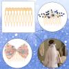 Honbay 30PCS 10 Teeth Metal Hair Combs Hair Side Combs Hair Clip Combs Twist Combs Wedding Bridal Veil Combs Wig Combs Headpieces Accessories Combs Updo Bun Chignon Hair Styling Accessories view 4