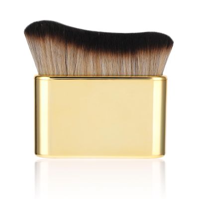 DIVINA VITAE Self Tan Brush Soft Body Makeup Brush Portable Self Tanning Brush Self Tanner Face Brush For Body & Leg MakeupGold