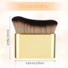 DIVINA VITAE Self Tan Brush Soft Body Makeup Brush Portable Self Tanning Brush Self Tanner Face Brush For Body & Leg MakeupGold view 2