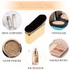 DIVINA VITAE Self Tan Brush Soft Body Makeup Brush Portable Self Tanning Brush Self Tanner Face Brush For Body & Leg MakeupGold view 4