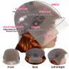 180% Density Reddish Brown 13x6 Lace Front Wigs Human Hair Pre Plucked 13x6 HD Transparent Body Wave Lace Front Wigs For Women Ginger 33# Colored Brazilian Virgin Hair Glueless Wigs Human Hair 30Inch view 3