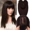 JGS1996 Hair Toppers for Women Real Human Hair Topper with Bangs 100% Remy Human Hair Wigs Clips in Hair Pieces for Thinning Hair/Hair Loss 12 Inch #02 view 1