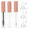 3PCS Empty Mascara Tube and Wand 10ml Empty Lip Gloss Tubes Mascara Tube Empty Transparent Empty Eyeliner Tube with Rubber Inserts and Funnels for DIY Castor Oil 2 view 1